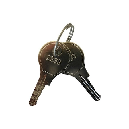 Saginaw Control & Engineering Key Set of 2 Replacement For Mini 1/4-Turn SCE-2233X